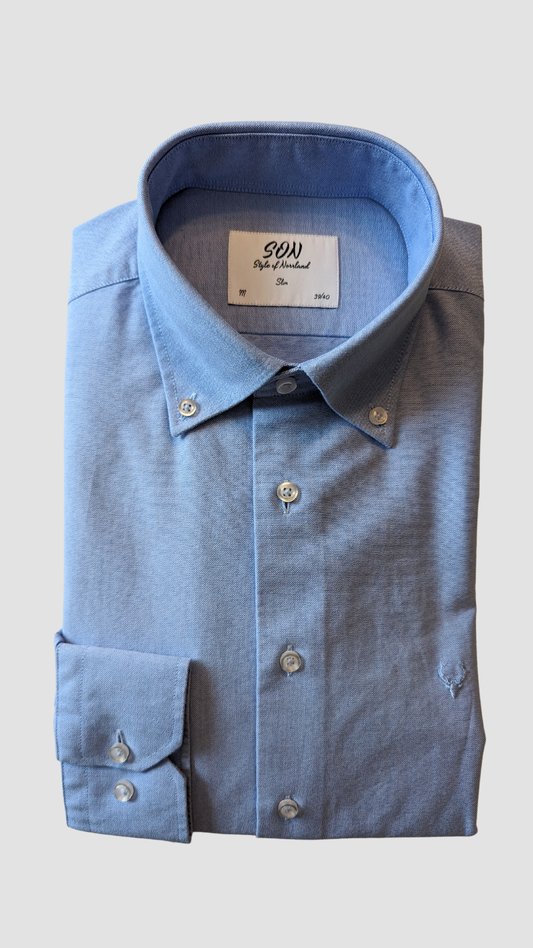 Oxfordskjorta ljusblå